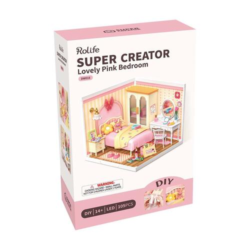 Rolife Lovely Pink Bedroom