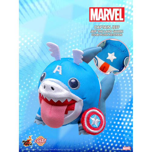Hot Toys Jeff The Land Shark Cosbi Plush Keychain Collection - Blind Box (1Pc)