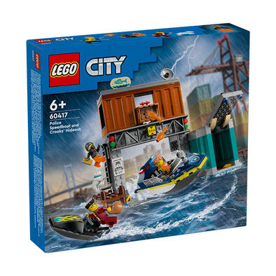 LEGO City Police Speedboat and Crooks' Hideout 60417