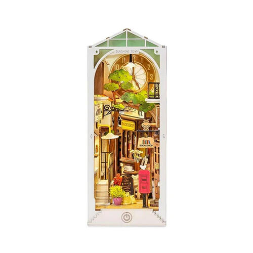 Robotime Rolife Sunshine Town Book Nook Shelf Insert