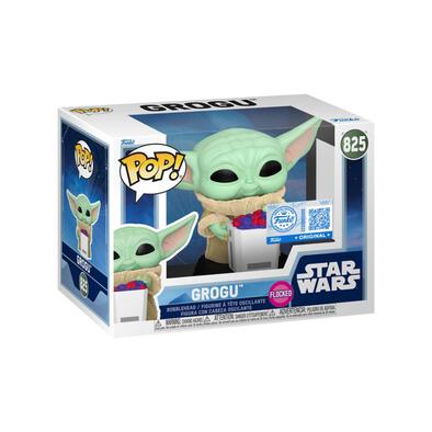 Funko Pop! Star Wars: The Mandalorian & Grogu - Grogu with Snack (Flocked) Vinyl Figure