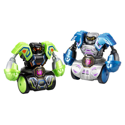 SilverLit Robo Kombat Tornado Spin Battle Pack (Blue and Green)