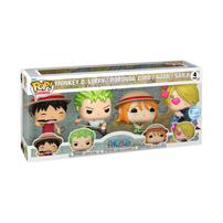 Funko POP! Animation: One Piece - Monkey D. Luffy, Roronoa Zoro, Nami & Sanji 4-Vinyl Figure Pack