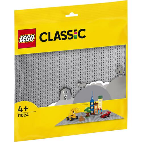 LEGO เลโก้ แผ่นฐานสีเทาคลาสสิก 11024