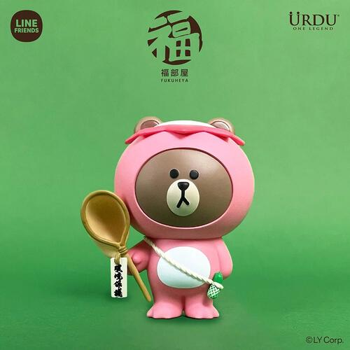 URDU Line Friends Meets Urdu Fukuheya Good Luck Brown Series - Assorted