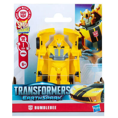 Transformers EarthSpark 1-Step Smash Changers Bumblebee Action Figure