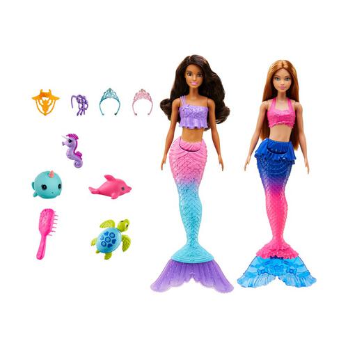 Barbie บาร์บี้ ตุ๊กตาเซตคู่ผจญภัยในโลกมหาสมุทร