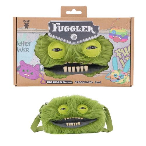 Fuggler กระเป๋าสะพายข้าง ซีรีส์ Big Head - Count Underoo Mcgoo (สีเขียว)