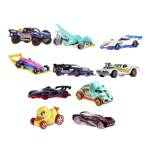 Hot Wheels เลทส์เรซ แพ็ก 10 คัน