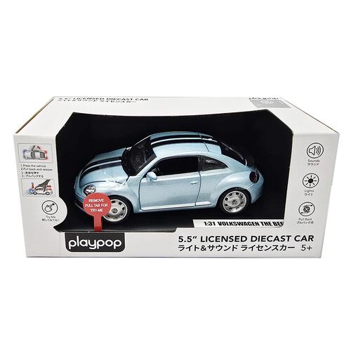 Playpop 5.5 นิ้ว โมเดลรถโลหะลิขสิทธิ์แท้  - 1:31 VOLKSWAGEN THE BEETLE