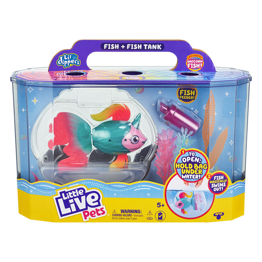 Little Live Pets Lil Dippers Fish and Tank Fantasea Toys