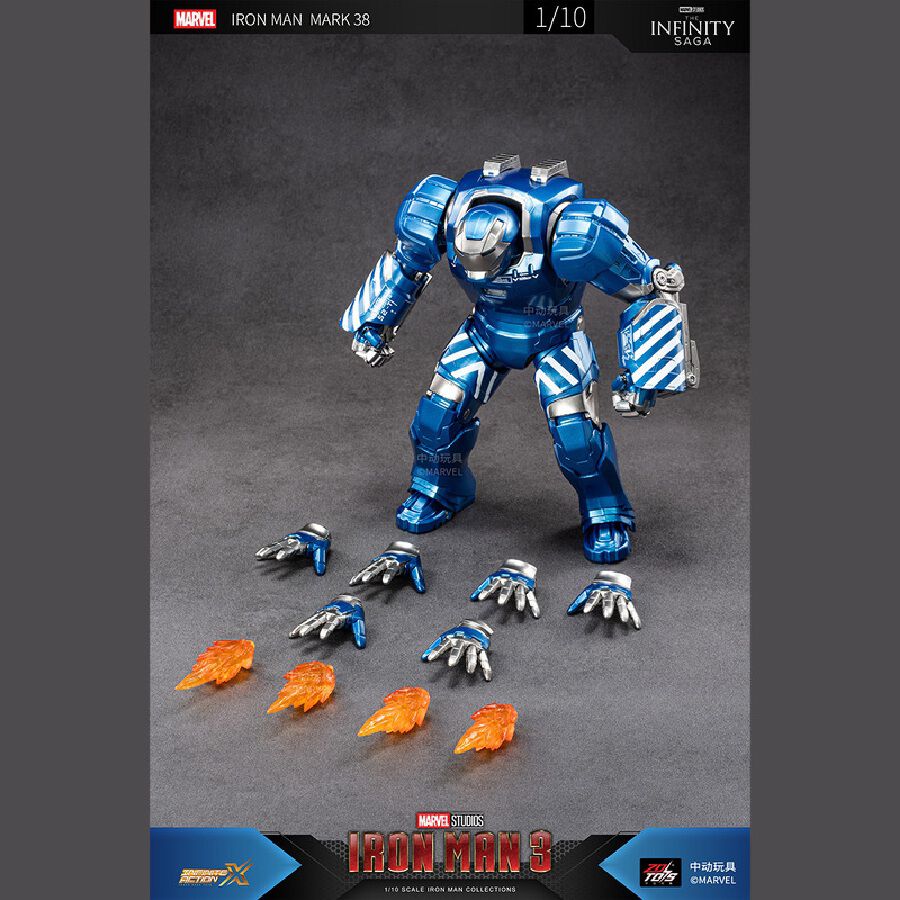 ZD TOYS Iron Man MK38 Scale 1/10 (7 inches) Figure | Toys
