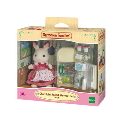 Sylvanian Family Chocolate Rabbit Mother Set (Fridge)