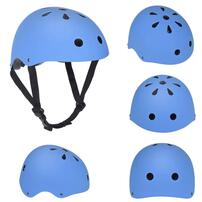 หมวกกันน๊อคเด็ก ขนาด M สีน้ำเงิน  (54-58 cm)