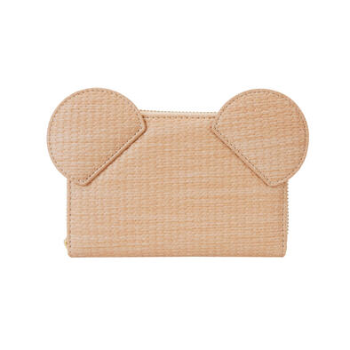 Loungefly Disney Mickey Mouse Woven Texture Zip Around Wallet