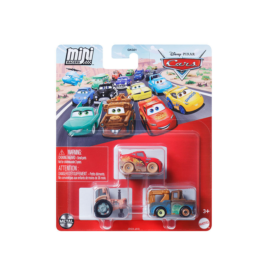Disney Pixar Cars Mini Racers 3-Pack- Assorted | Toys