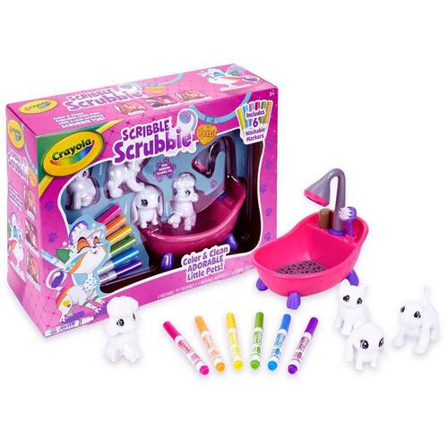 Crayola เครโยล่า สคริบเบิ้ล สครับบี้ ชุดระบายสีและอาบน้ำสัตว์เลี้ยง