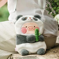 LuLu The Piggy Animal Party - Panda Lu Plush Crossbody Bag