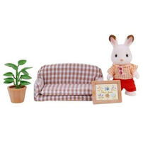 Sylvanian Family Chocolate Rabbit Father Set (Settee)