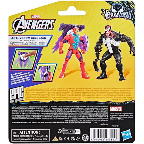 Marvel Avengers VenomVersus Epic World Of Action Series Anti-Venom Iron Man Action Figure