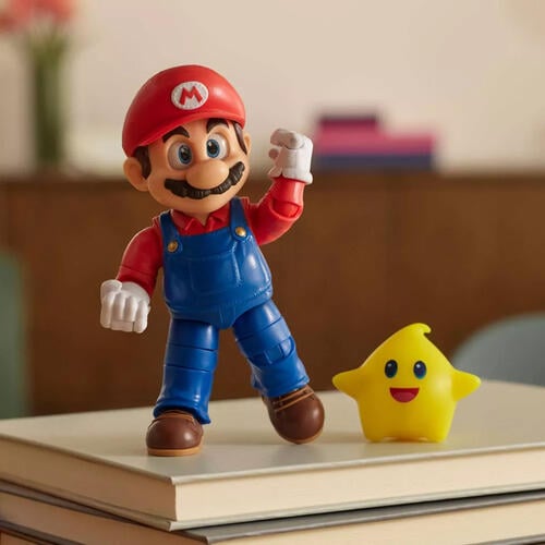 The Super Mario Galaxy Movie 5-Inch Mario Figure With Luma Star