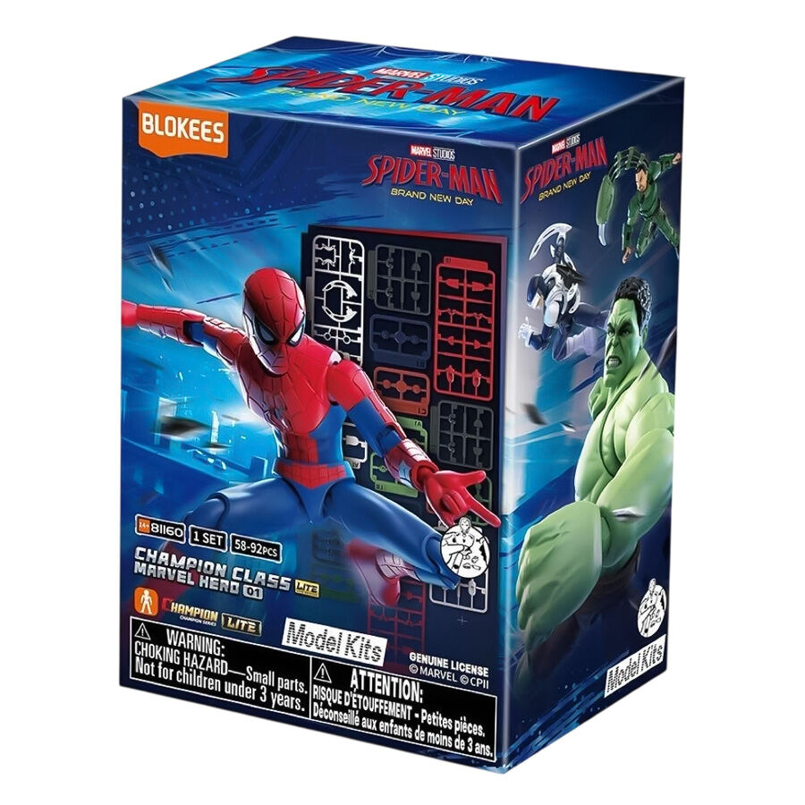 BLOKEES CHAMPION CLASS LITEスパイダーマン BND5種 Blokees Marvel Hero Champion Class Lite 01: Spider-Man Brand New