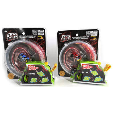 Spin N Build Moto And Launcher Set - Assorted