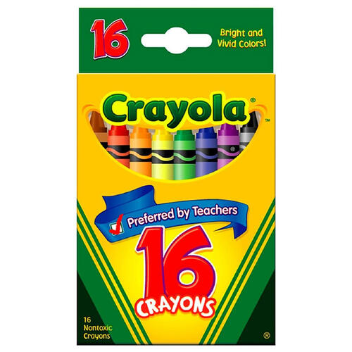 Crayola เครโยล่า สีเทียน 16 สี ไร้สารพิษ