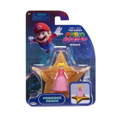 The Super Mario Galaxy Movie 1.5 Inch Princess Peach Figure With Star