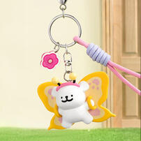 Funism Maltese Butterfly Keychain