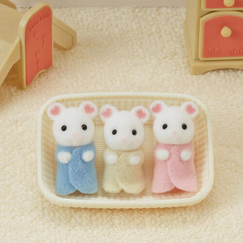 Sylvanian Marshmallow Mouse Triplets 