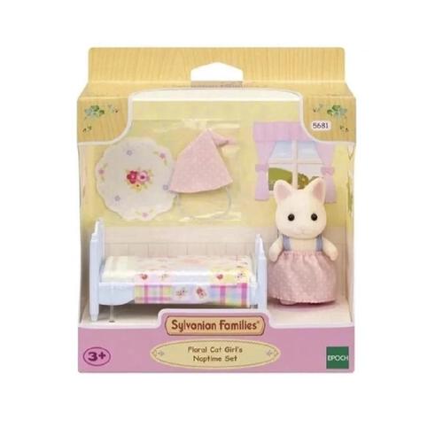 Sylvanian Families Floral Cat Girl's Naptime Set