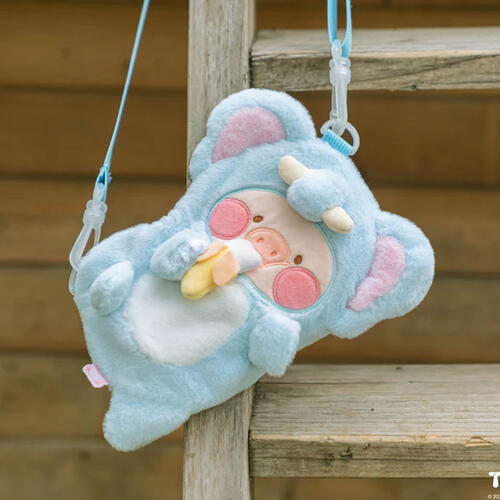 LuLu The Piggy Animal Party - Elephant Lu Plush Crossbody Bag