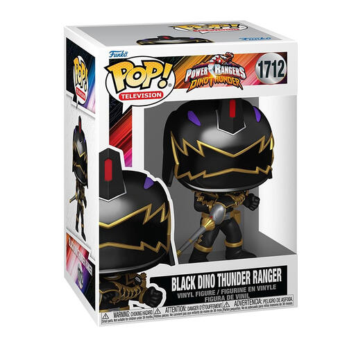 Funko POP! TV: - Power Rangers Dino Fury: Black Dino Thunder Ranger Vinyl Figure