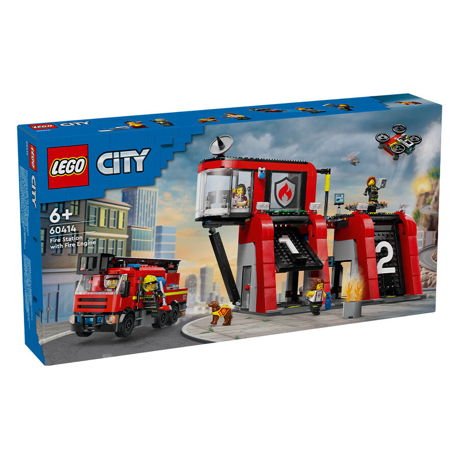 LEGO City Fire Station with Fire Truck 60414 Toys