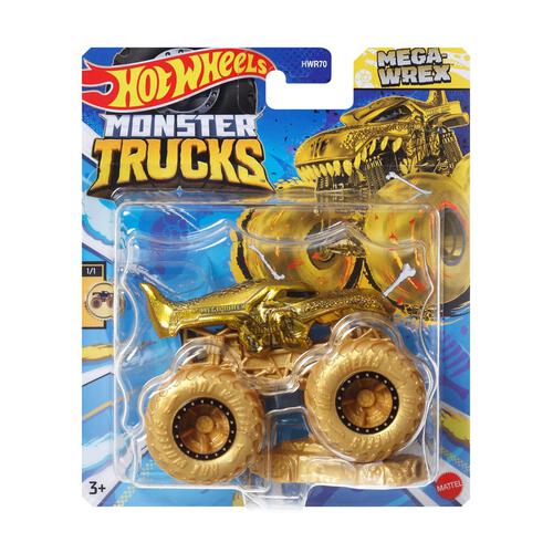 (Free Gift) Hot Wheels Monster Golden Trucks 