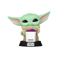 Funko Pop! Star Wars: The Mandalorian & Grogu - Grogu with Snack (Flocked) Vinyl Figure