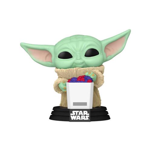 Funko Pop! Star Wars: The Mandalorian & Grogu - Grogu with Snack (Flocked) Vinyl Figure