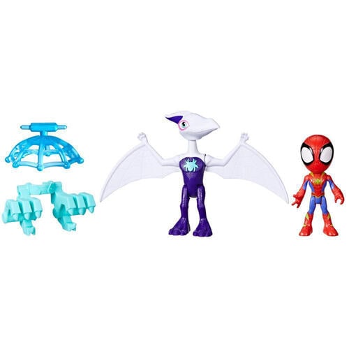Spidey And His Amazing Friends Dino-Webs Ghostasaurus & Spidey Action Figure Set