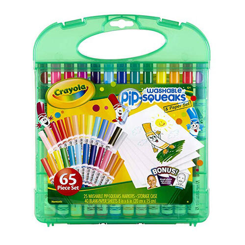Crayola เครโยล่า ชุดสีเมจิกล้างออกได้แท่งเล็กในกล่องพลาสติกแบบพกพา