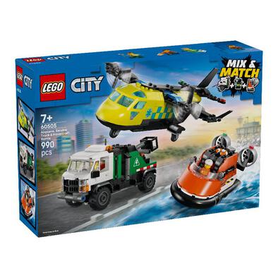LEGO City Airplane, Service Truck & Hovercraft Remix 60505
