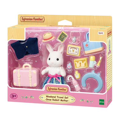 Sylvanian Families Weekend Travel Set Snow Rabbit Mother