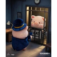 Lulu The Piggy LuLuLand - Billionaire Lu Plush Keychain