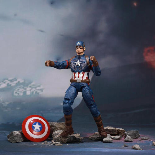Marvel Captain America with Plastic Holder (7 Inch)