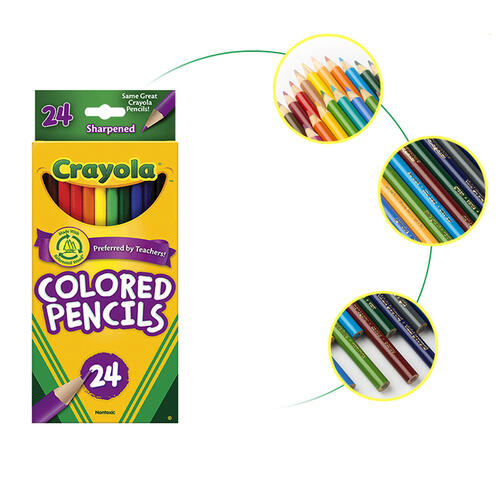 Crayola เครโยล่า สีไม้ 24แท่ง ไร้สารพิษ