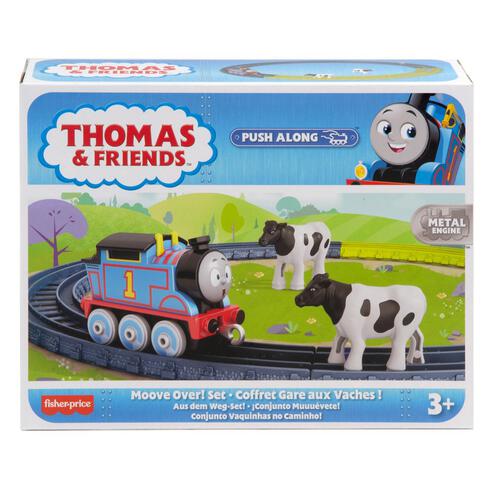 Thomas โทมัส แทร็คมาสเตอร์รางรถไฟวงกลมเจ้าวัวขวางทางพร้อมหัวรถไฟโทมัสไม่ใช้ถ่าน