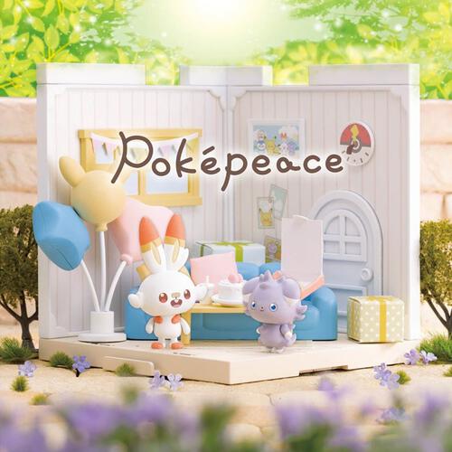 Takara Tomy Pokemon Pokepeace House Lounge Scorbunny & Espurr Set