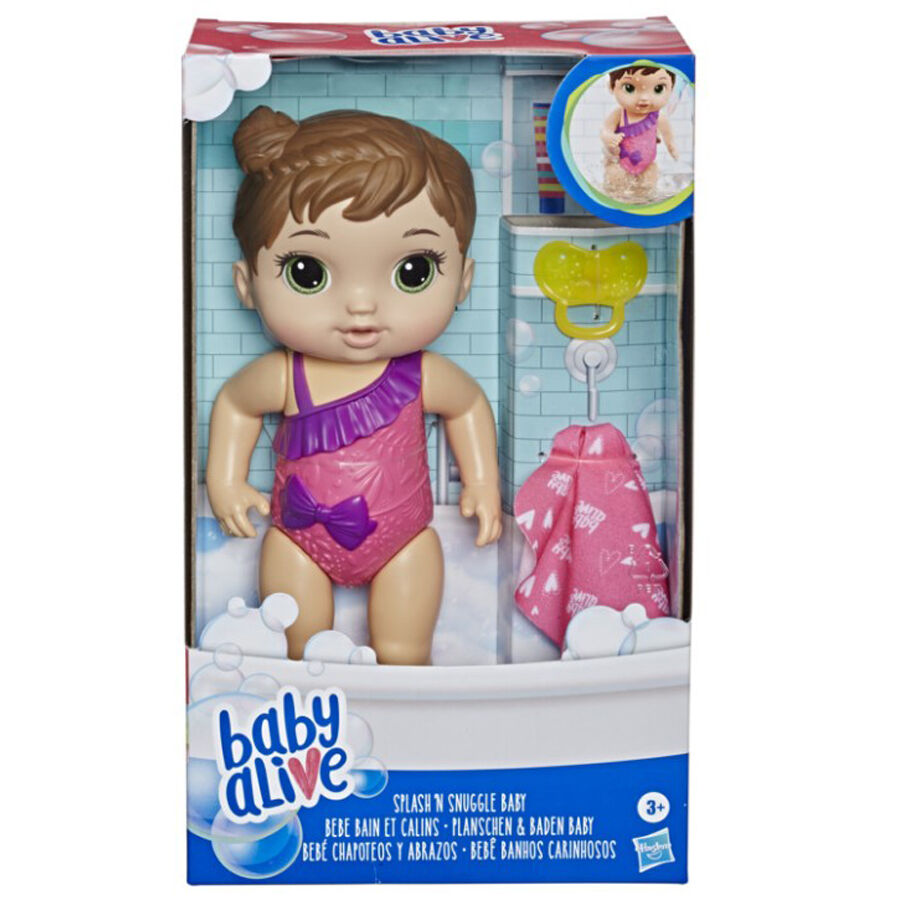 Baby Alive Splash n Snuggle Baby Doll For Water Play Toys