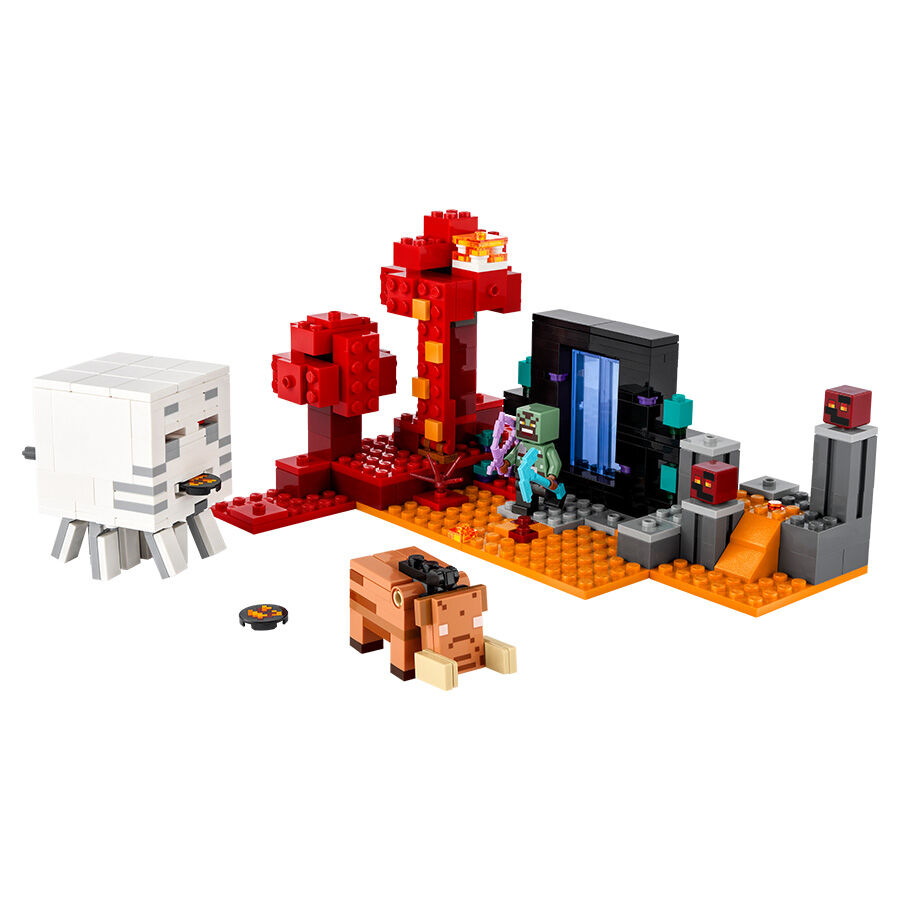 LEGO Minecraft The Nether Portal Ambush 21255 Toys R Us Thailand Official Website