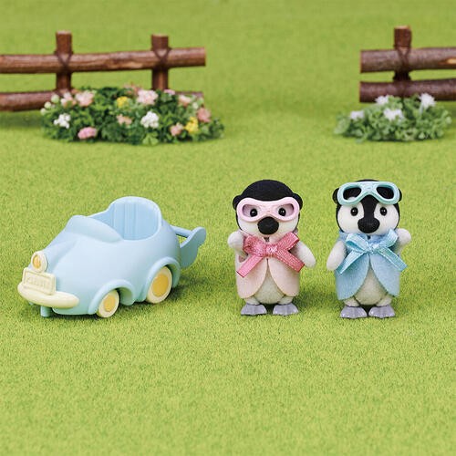 Sylvanian Families The Penguin Twins And Their Car